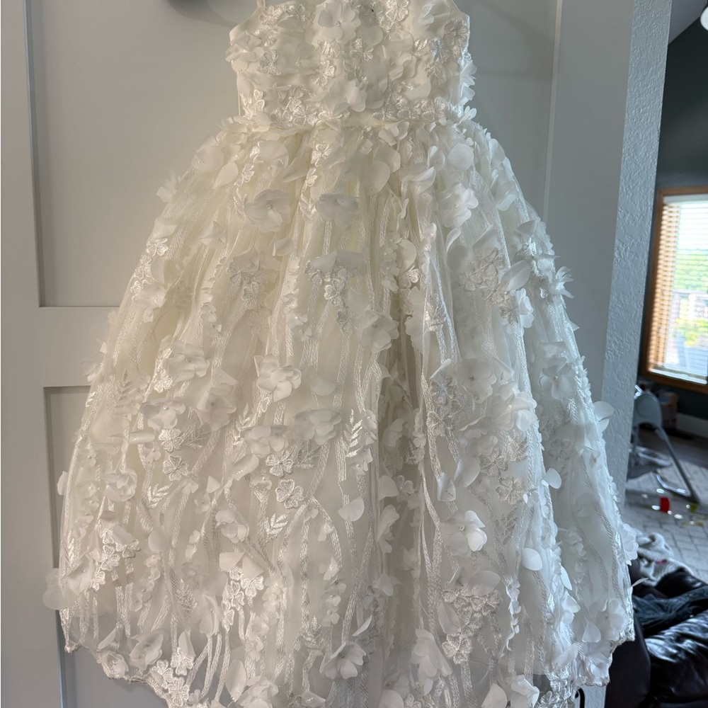 Rosebud Ivory Flower Girl Dress